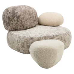 Moroso Hocker Pebble Rubble weiss New