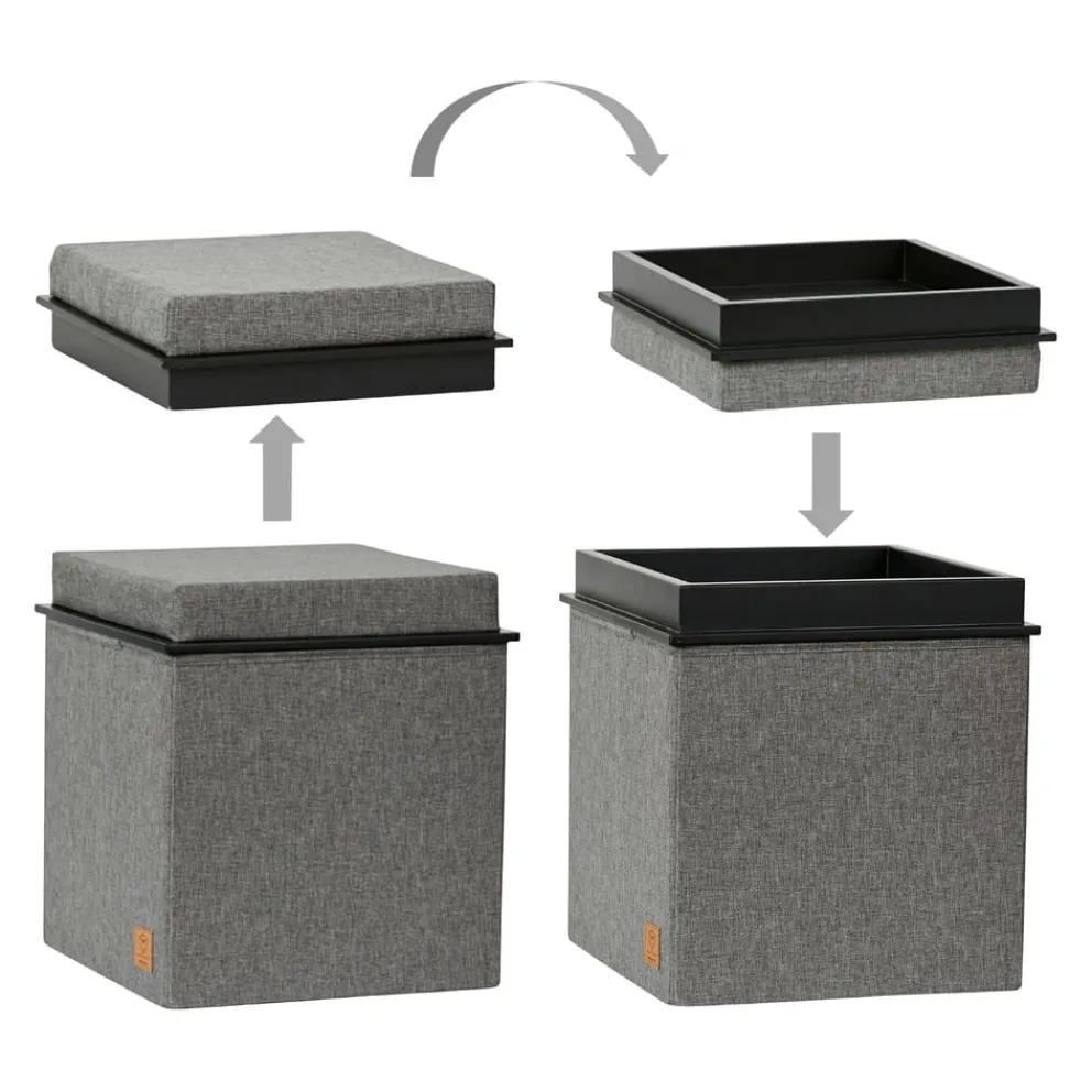 StoreIt Hocker Premium grau Clearance