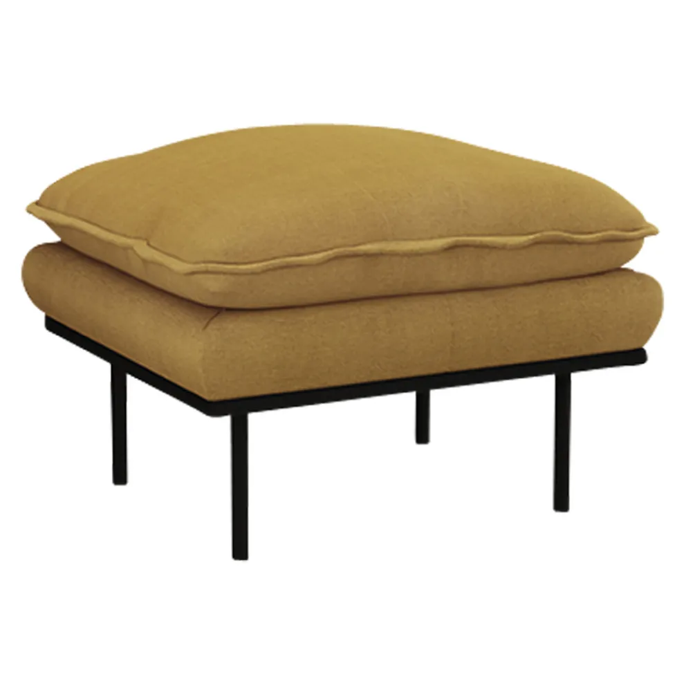 HKliving Hocker Retro senfgelb New