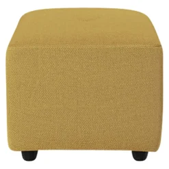 HKliving Hocker Vint senfgelb Outlet