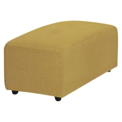 HKliving Hocker Vint senfgelb Outlet