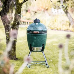 Big Green Egg Holzkohlegrill Medium BBQ dunkelgrün Clearance