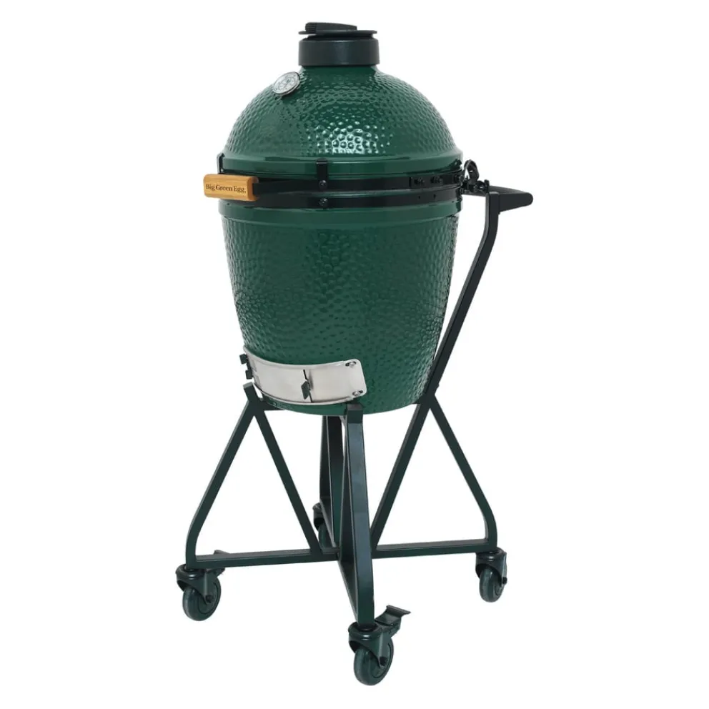 Big Green Egg Holzkohlegrill Medium BBQ dunkelgrün Clearance