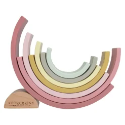 LITTLE DUTCH Holzspielzeug Rainbow rosa Discount