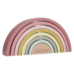 LITTLE DUTCH Holzspielzeug Rainbow rosa Discount