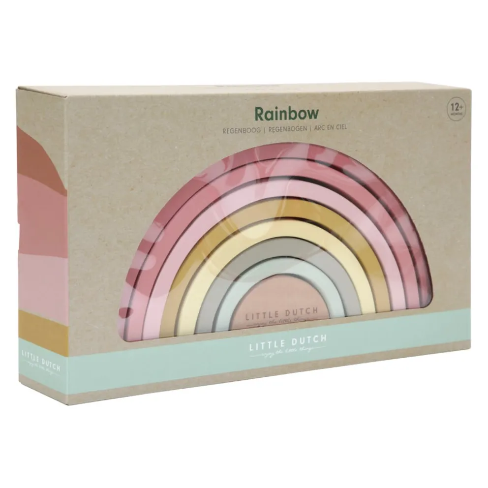 LITTLE DUTCH Holzspielzeug Rainbow rosa Discount