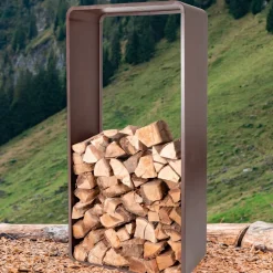 Nouvel Kaminholzregal Modern rostrot