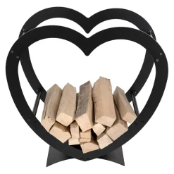 Nouvel Kaminholzregal Valentino schwarz Outlet