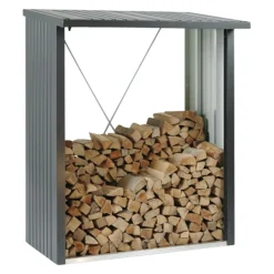 Biohort Kaminholzregal Woodstock 150 quarzgrau Sale