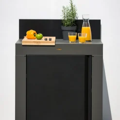 ENO Planchas Küchenmodul Eno grau, schwarz Best