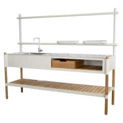 Cane-line Küchenmodul Sticks crème, teakfarbig Discount