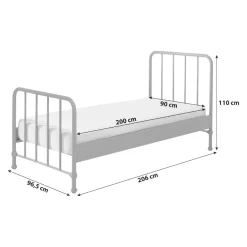 MID.YOU Kinderbett Bronxx Blue Discount
