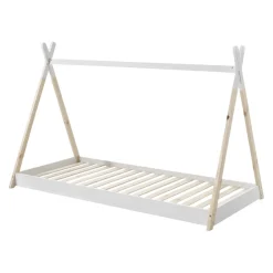 MID.YOU Kinderbett Tipi kieferfarbig, weiss Discount