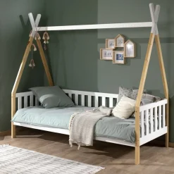 MID.YOU Kinderbett Tipi weiss Sale