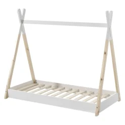 JAXX Kinderbett Tipi kieferfarbig, weiss New