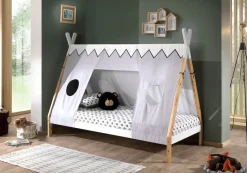 MID.YOU Kinderbett Tipi eichefarbig, weiss Sale