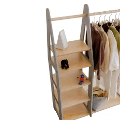 Duck Woodworks Kinderkleiderschrank Misa grau Hot