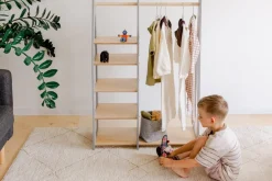 Duck Woodworks Kinderkleiderschrank Misa grau Hot