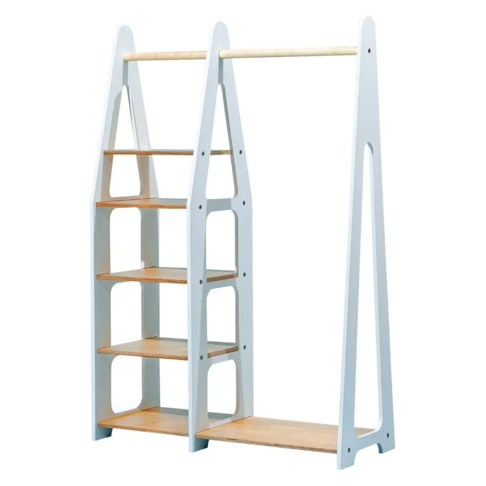 Duck Woodworks Kinderkleiderschrank Misa weiss