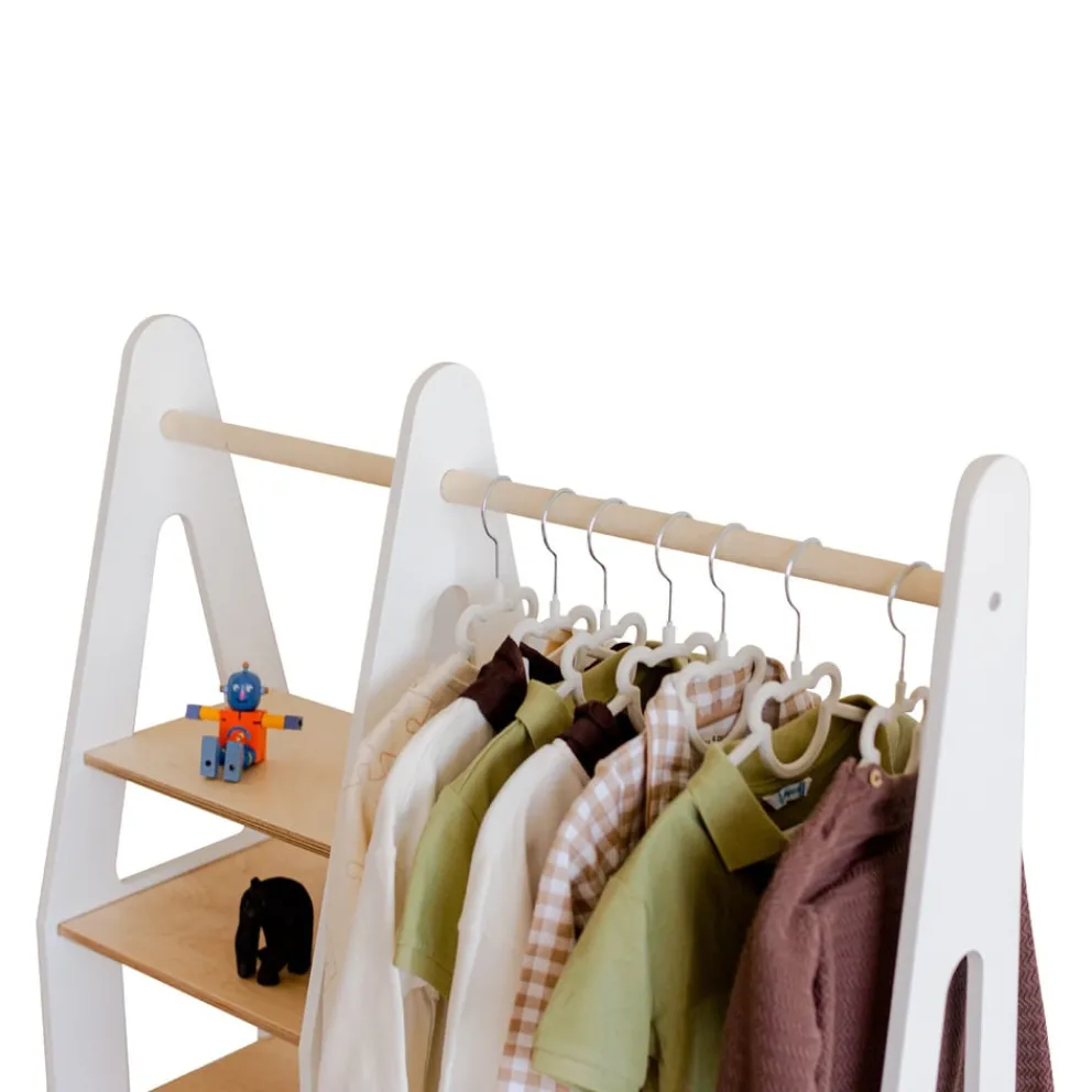Duck Woodworks Kinderkleiderschrank Misa weiss