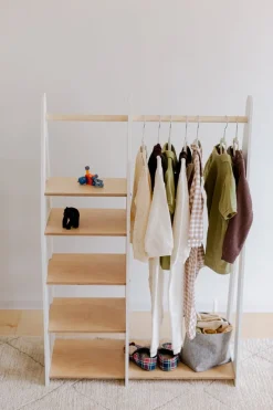 Duck Woodworks Kinderkleiderschrank Misa weiss