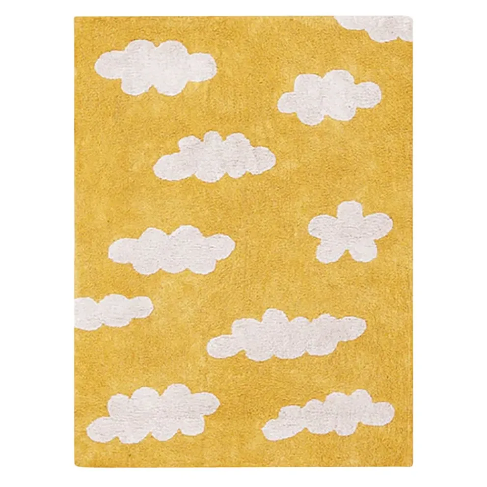 LORENA CANALS Kinderteppich Clouds gelb Outlet