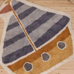 LITTLE DUTCH Kinderteppich Rugs grau, graublau, sandbraun Clearance