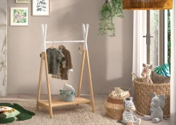 JAXX Kleiderständer Kiddy kieferfarbig, weiss Outlet