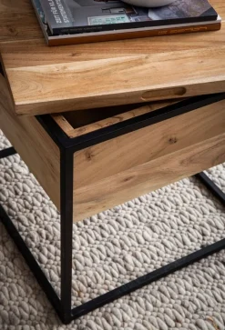 MID.YOU Klubtisch Akazie braun Outlet