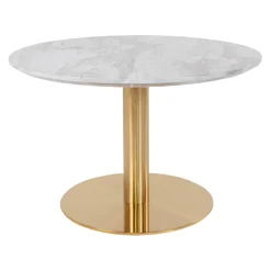 Johann Jakob Klubtisch Bolzano messing, weiss Hot