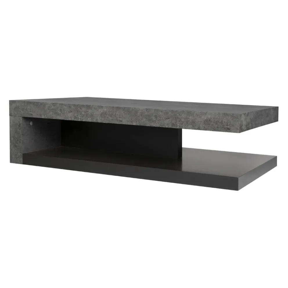 Temahome Klubtisch Detroit betongrau, schwarz Discount