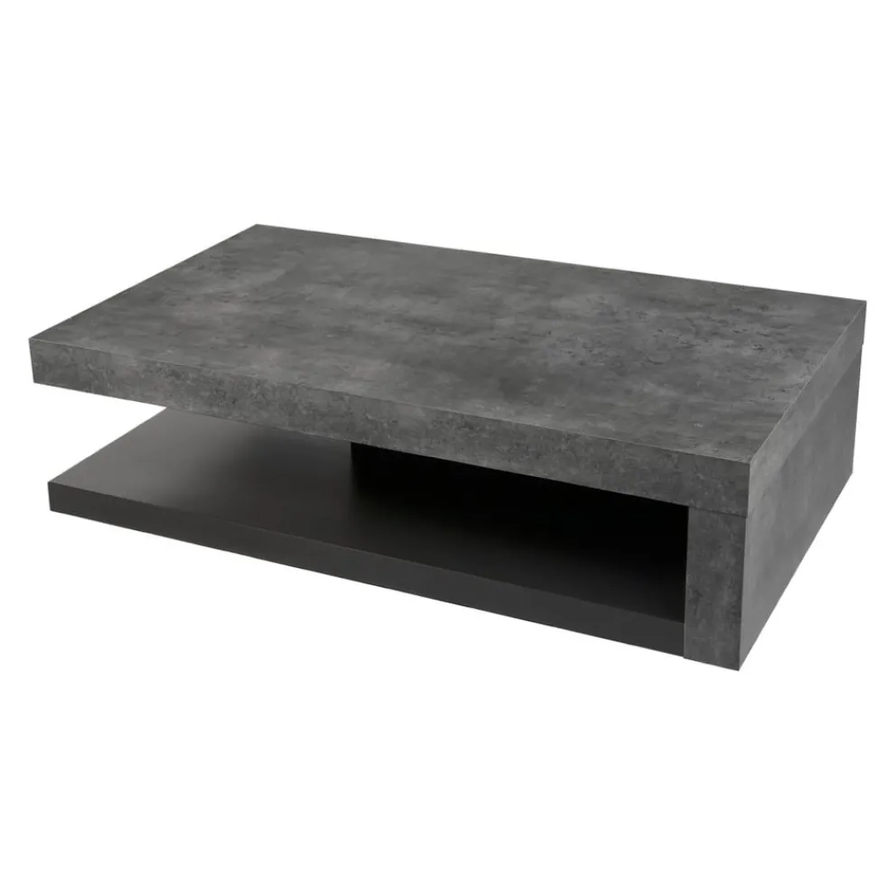 Temahome Klubtisch Detroit betongrau, schwarz Discount