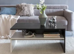 MID.YOU Klubtisch Eckig schwarz, weiss Discount