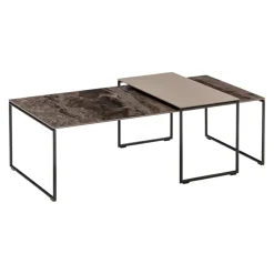 Edition Klubtisch Fortuna Ceramic 2, Gloss Frappucino