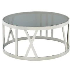 MID.YOU Klubtisch Glas silber Hot
