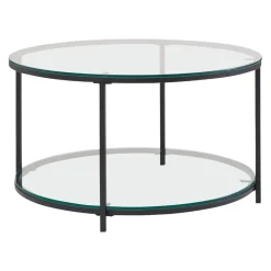 MID.YOU Klubtisch Glas schwarz Discount