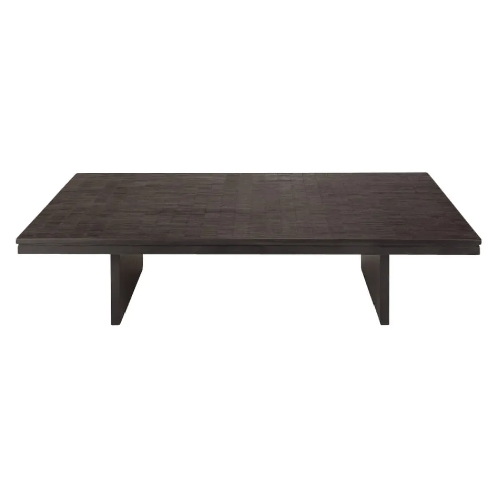 Ethnicraft Klubtisch Grooves dunkelbraun Sale