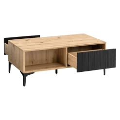 BYYU Klubtisch Kleo eichefarbig, schwarz New