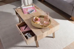 MID.YOU Klubtisch Mango braun Outlet