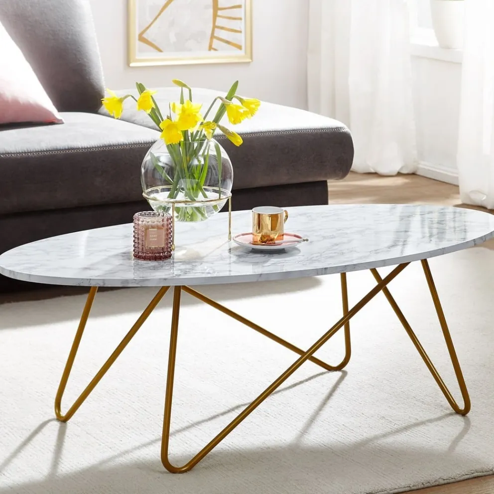 MID.YOU Klubtisch Marmor weiss Best
