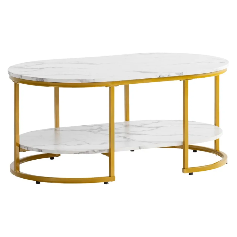 MID.YOU Klubtisch Marmor weiss Online