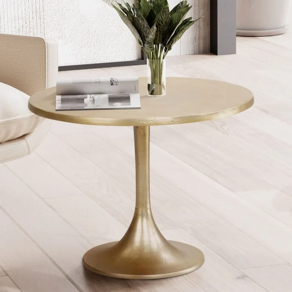 MID.YOU Klubtisch Metall champagner Sale