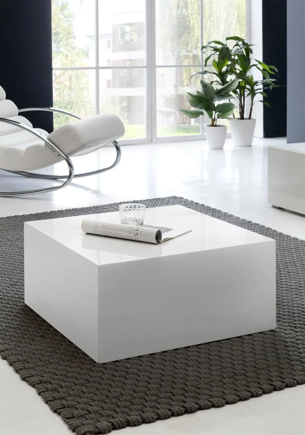 MID.YOU Klubtisch Monobloc weiss New