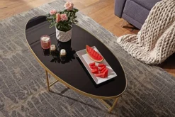 MID.YOU Klubtisch Oval gold, schwarz Best