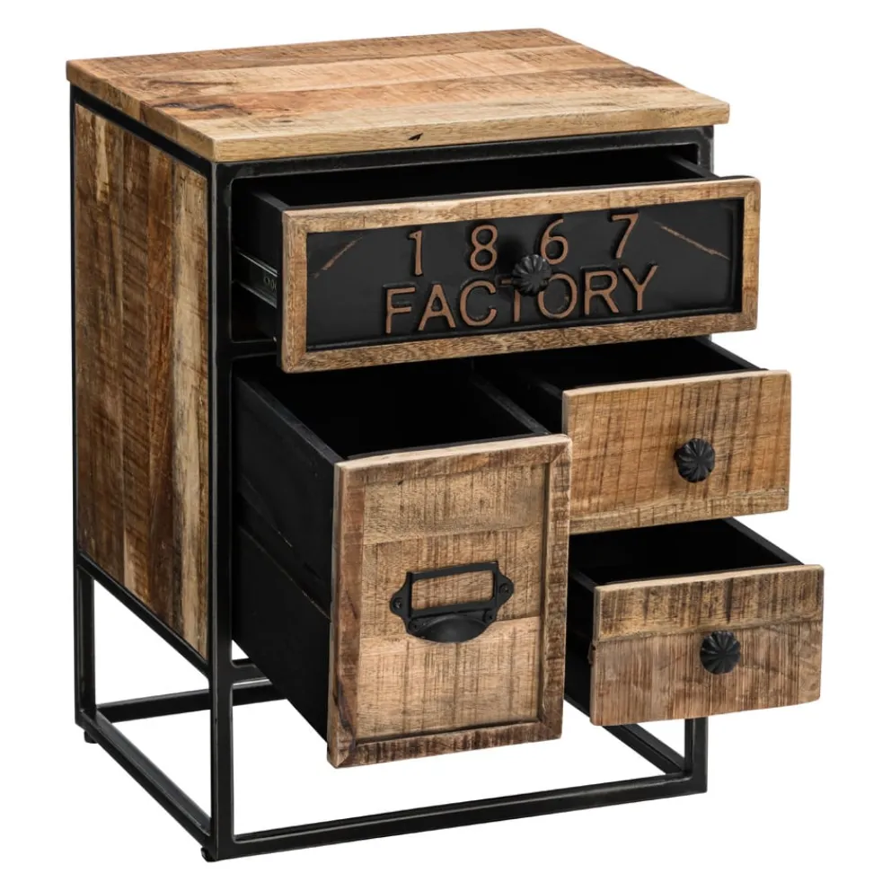 Landscape Kommode Duke mangofarbig, schwarz Discount