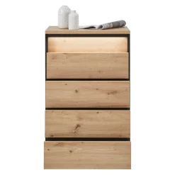 Voleo Kommode Edra eichefarbig, schwarz Clearance