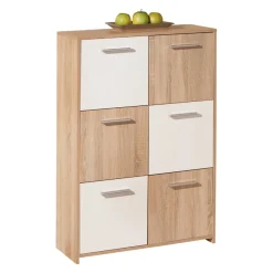 MID.YOU Kommode Egadi-506 eichefarbig, weiss Discount