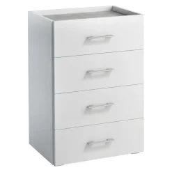 Sikelia Kommode Living betongrau, weiss