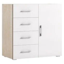 Sikelia Kommode Living eichefarbig, weiss New