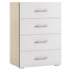 Sikelia Kommode Living eichefarbig, weiss Hot